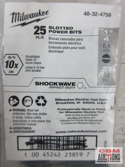 Milwaukee 48-32-4758 Slotted Power Bits 25pc (+/-)