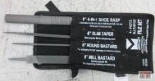 Mercer BFS604 6 Piece All Purpose File Set w/ Storage Pouch 8" 4 in 1 Shoe Rasp 6" Slim Taper... 6"