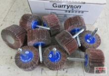 Garryson G10023 2" x 1", 60 Grit Flap Wheel Discs, 1/4" Shank - Qty: 10