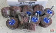 Garryson G10025 2" x 1", 120 Grit Flap Wheel Discs, 1/4" Shank - Qty: 10