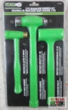 Grip 41722 3pc Deadblow Hammer Set... 12oz, 1/2lb & 1lb