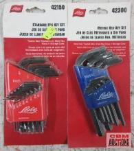 Lisle 42150 Standard Hex Key Set (.05"-5/16") Lisle 42300 Metric Hex Key Set (1.5mm-10mm)