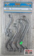 Wisdom 01-SW5-2 "S" Shaped Box Wrench Set SAE...