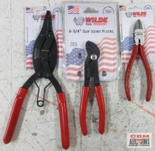 Wilde G6540P.NP/CS 6" Diagonal Cutting Pliers, Polished Wilde G251.B/CC 6-3/4" Angle Nose Slip Joint