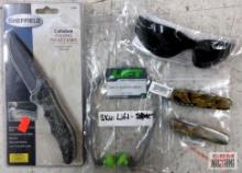 RC 50445 Camo Multi-Tool Army Knife - Set of 2 Safety Glasses Lift Noise Defense System One (1)