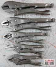 Irwin 5WR 5" Curved Locking Pliers Irwin 6LN... 6" Long Nose Locking...Pliers Irwin 7CR 7" Curved