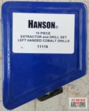 Irwin Hanson 1119 10pc Extractor & Drill Set, Left Handed, Cobalt Drills w/ Storage Case...