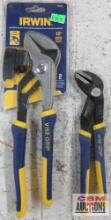 Irwin Vise-Grip GV8R Groove Lock Pliers Irwin IRHT82240 10" Smooth/Soft Jaw Pliers