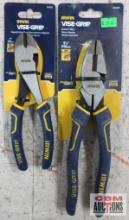 Irwin Vise-Grip 2078307 7" Diagonal Cutting Pliers Irwin Vise-Grip 2078209 9-1/2" Lineman's Pliers