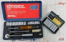 Triumph 4177 9pc 1/4" Drive SAE Deep Socket Set (7/32" to 1/2" w/ Metal Storage Case Continental