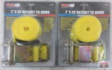 Grip 28680 2" x 20' Ratchet Tie Downs - Set of 2