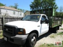 2005 Ford F-350 1 Ton Landscape Bed Truck, VIN # 1FDWF36565EB53288