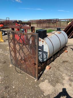 Skidded 250 Gallon Westeel fuel tank