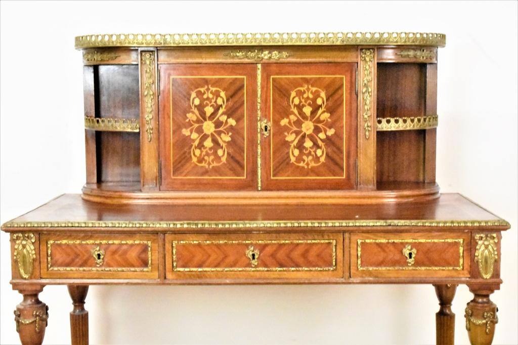 French Secretary Desk With Bronze Mounts