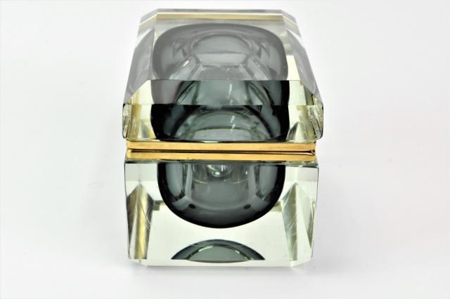 Murano GSE Ottone Galvanizzato Art Glass Casket