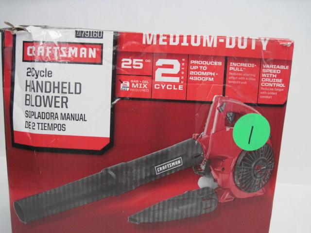 Craftsman 25 cc, 2 Cycle Handheld Blower