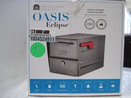 Oasis Eclipse pewter locking parcel mailbox