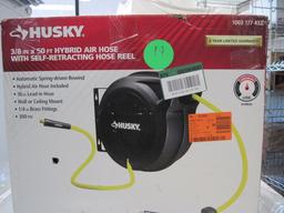 Husky 3/8" x 50' Hybrid Air Hose w/self retracting reel
