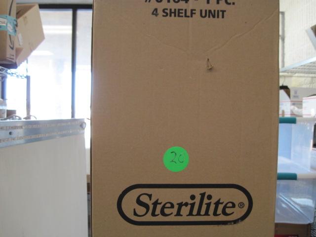 Sterlite 4 shelf shelving unit 34 1/2 x 14 1/4 x 57"