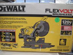 DeWalt 120 volt cordless dual bevel sliding Miter saw