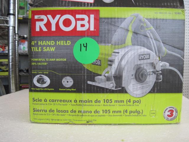Ryobi 4" Hand Held Tile Saw, in box
