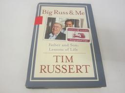 TIM RUSSERT SIGNED AUTOGRAPH BOOK BIG RUSS AND ME