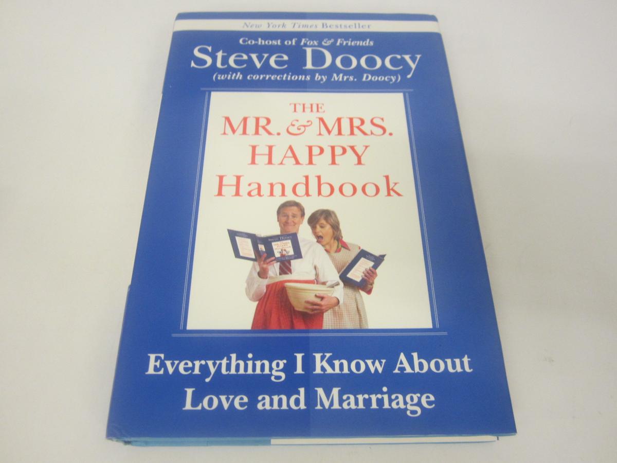 STEVE DOOCY SIGNED AUTOGRAPH BOOK THE MR.& MRS. HAPPY HANDBOOK