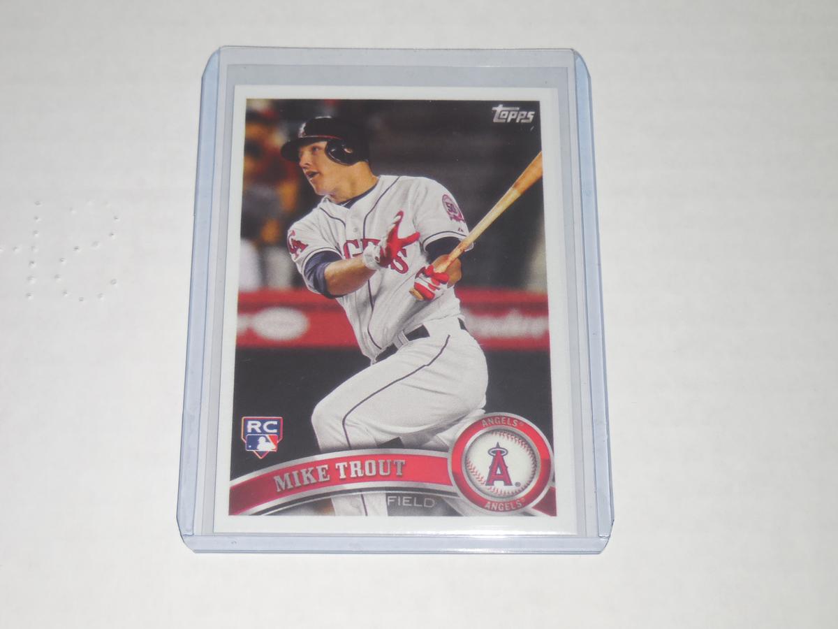 2011 TOPPS UPDATE #US175 - MIKE TROUT LOS ANGELES ANGELS REPRINT ROOKIE CARD