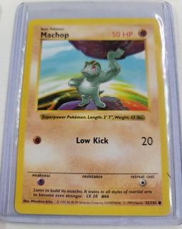 Original POKEMON Base Set SHADOWLESS Machop #52/102 Common Card