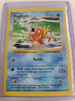 Original POKEMON Base Set SHADOWLESS Magikarp #35/102 UNCommon Card