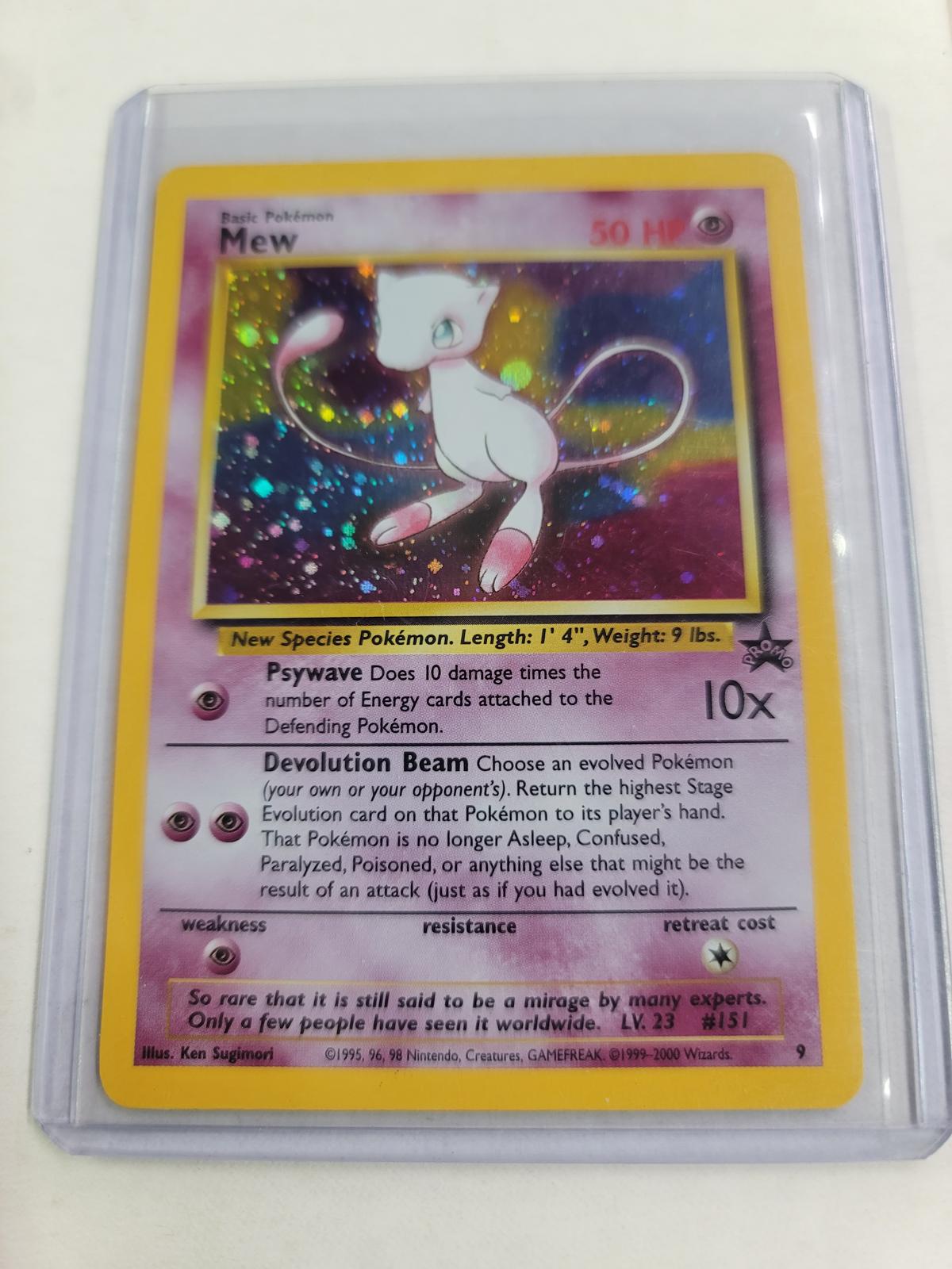 MEW Promo #9 - WOTC Black Star Holo Foil RARE Pokémon TCG