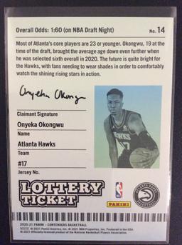 2020-21 Contenders basketball Onyeka Okongwu Lottery Ticket SP