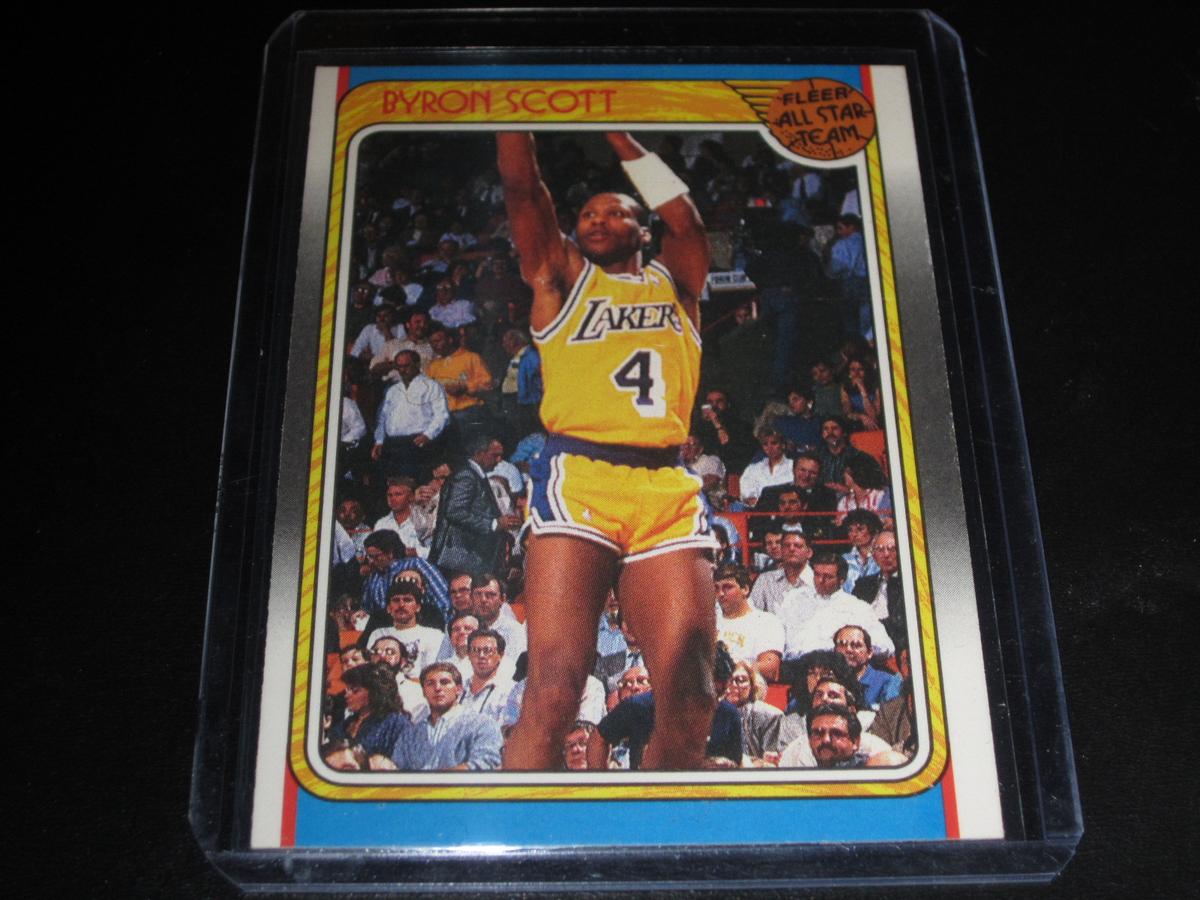 BYRON SCOTT 1988 - FLEER ALL STAR TEAM #122 LAKERS!