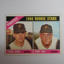 1966 TOPPS #123 PITTSBURGH PIRATES ROOKIE STARS FRANK BORK JERRY MAY
