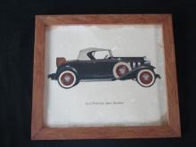 FRAMED VINTAGE ANTIQUE CAR PRINT 1932 CHEVROLET
