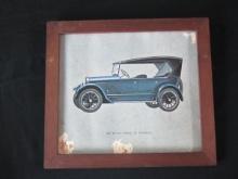 FRAMED VINTAGE ANTIQUE CAR PRINT 1922 BUICK