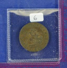 1850 Upper Canada Halfpenny