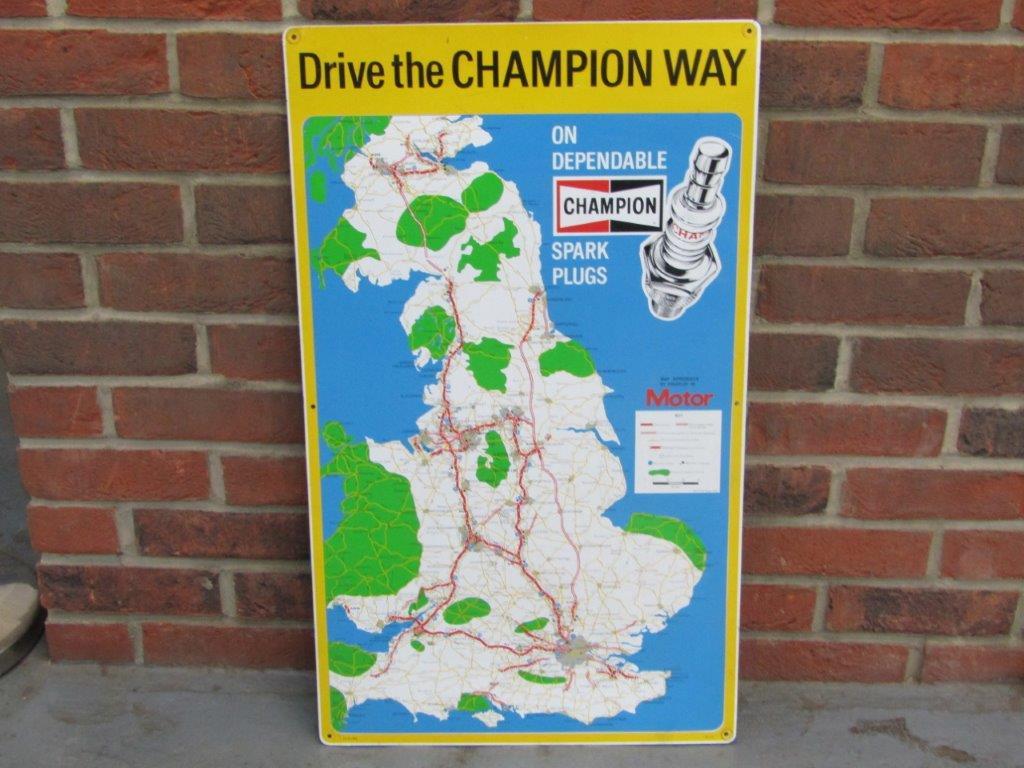 Champion spark Plug Sign