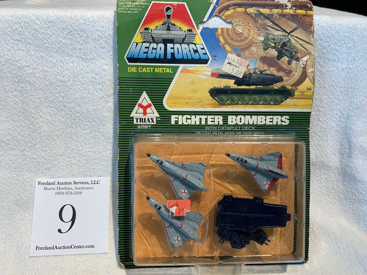 Vintage Kenner 1989 Mega Force Triax Army Fighter Bombers Nos Package