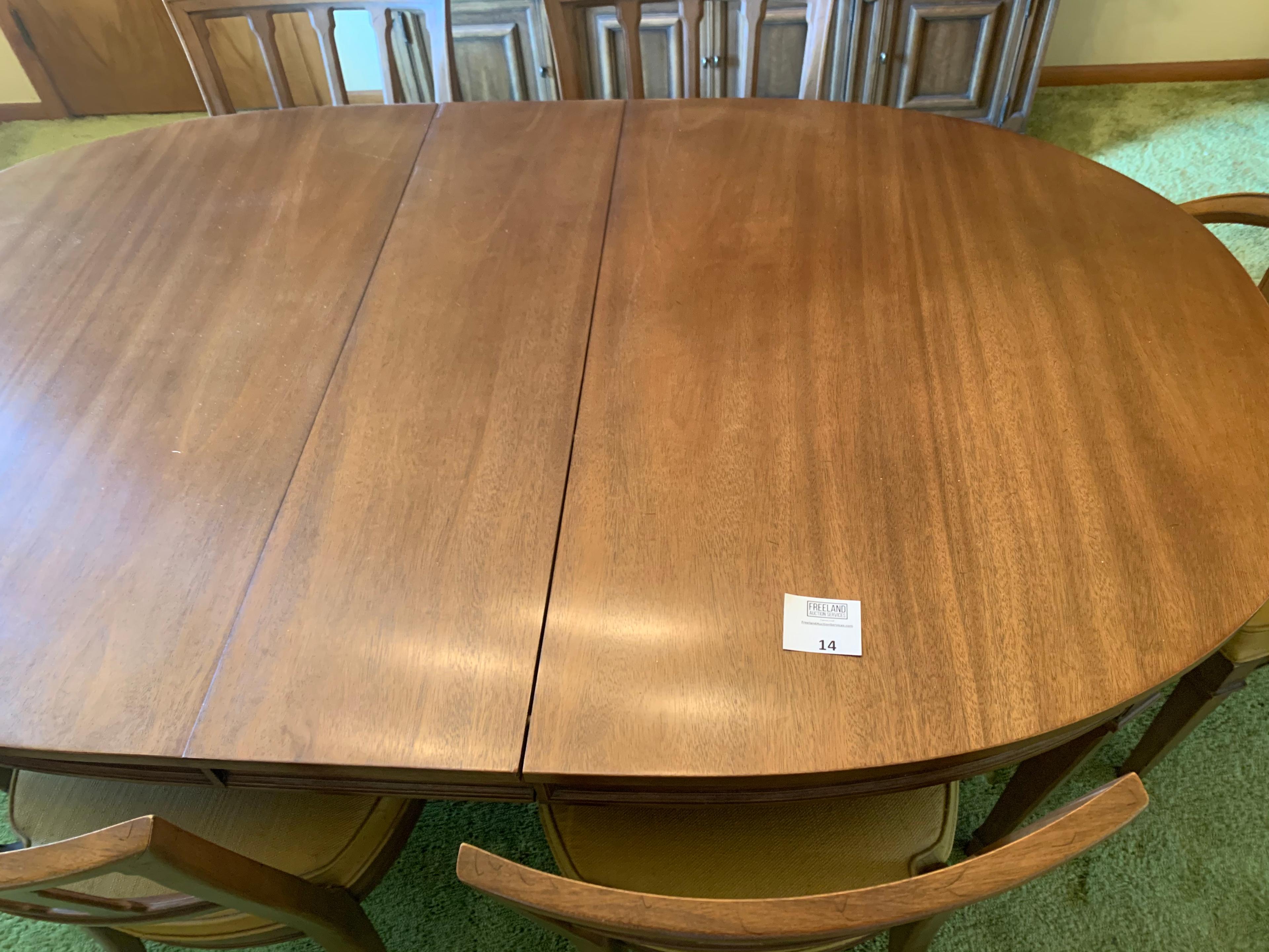 Drexel Super Nice Mid-century Dining Room Table With 6 Chairs