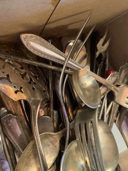 Large Group Of Vintage Silverware Great For Making Jewelry!