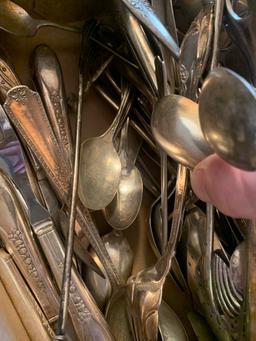 Large Group Of Vintage Silverware Great For Making Jewelry!