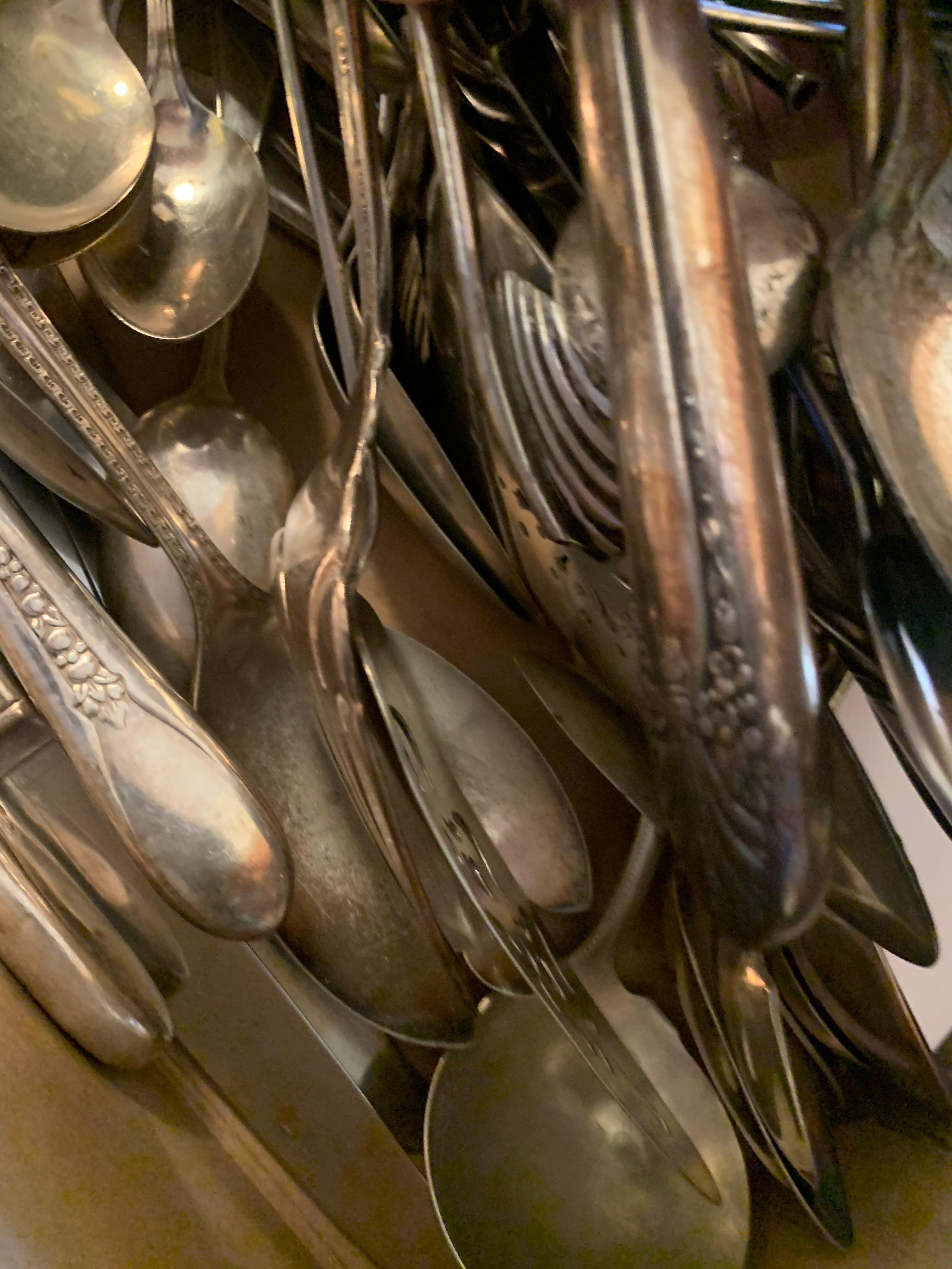 Large Group Of Vintage Silverware Great For Making Jewelry!