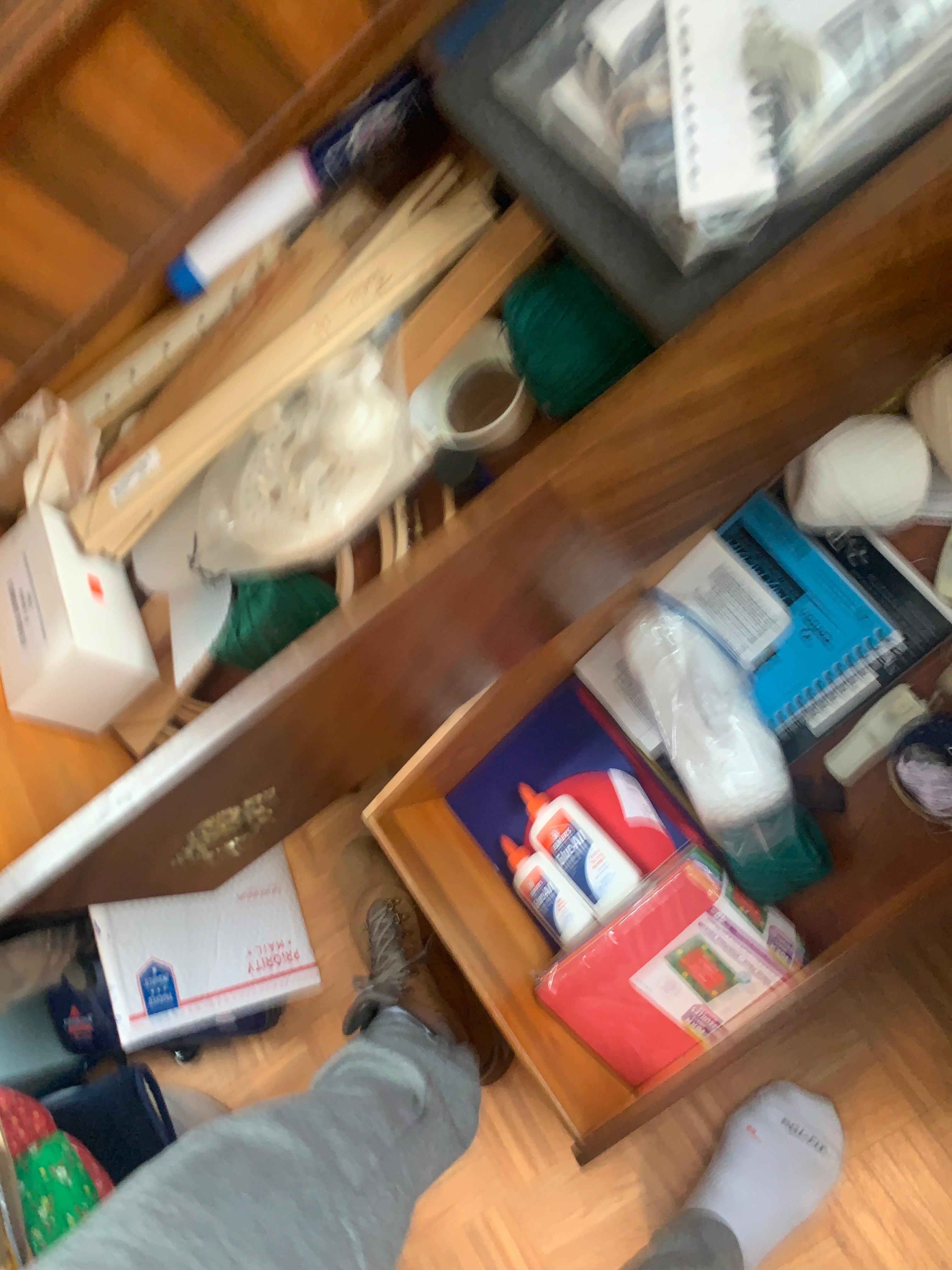 Several Drawers Full Of Crafting Supplies, Glue, Yard, Paper, Etc…