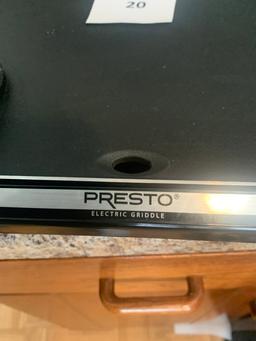 Presto Electric Griddle And George Foreman Grill Lightly Used