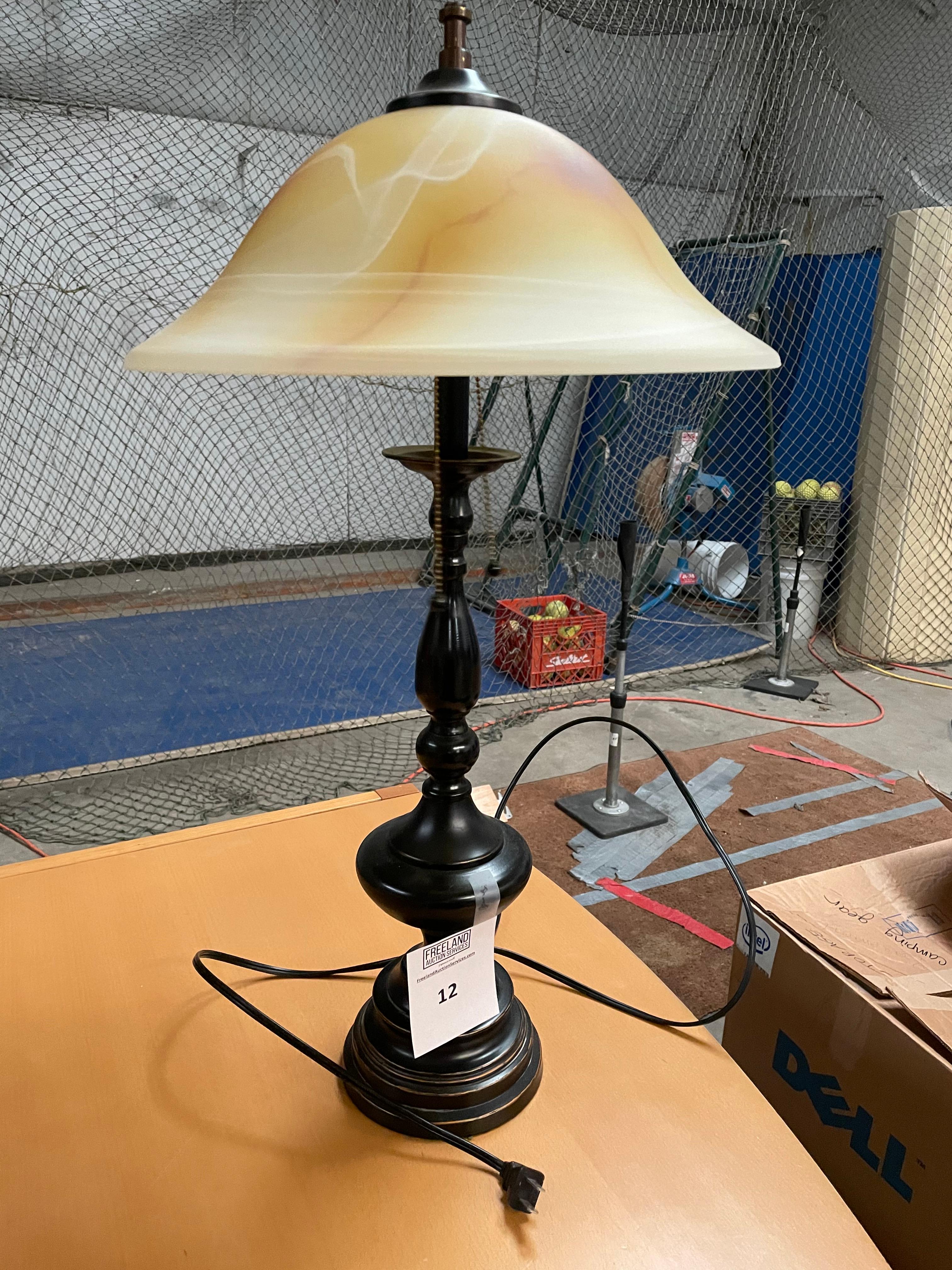 Modern CLASSY Table Lamp with Glass Shade