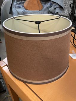 Classy Modern Table Lamp with Mauve Shade