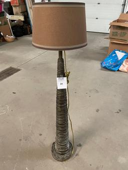 Very Cool MODERN Floor Lamp with Brown Shade