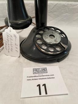 1920s AE Candlestick Dial Telephone w/Kellogg Faceplate & Dial, AE Receiver