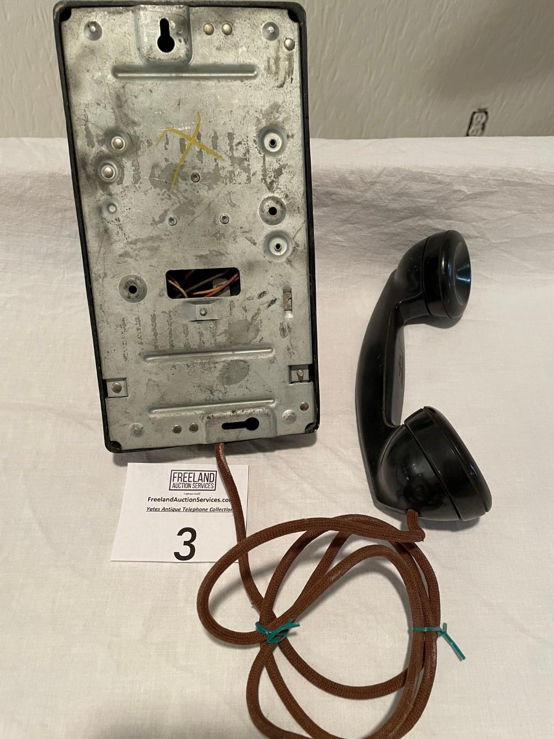 Western Electric non-dial wall telephone model 354-C thermoplastic